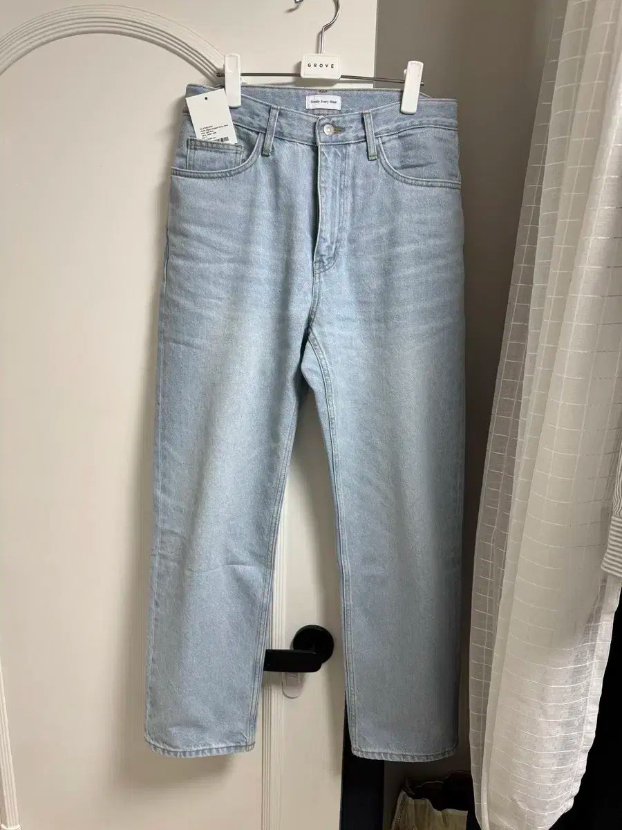 Steady Every Wear レギュラーストレート デニムパンツ ライトブルー 2 サイズ