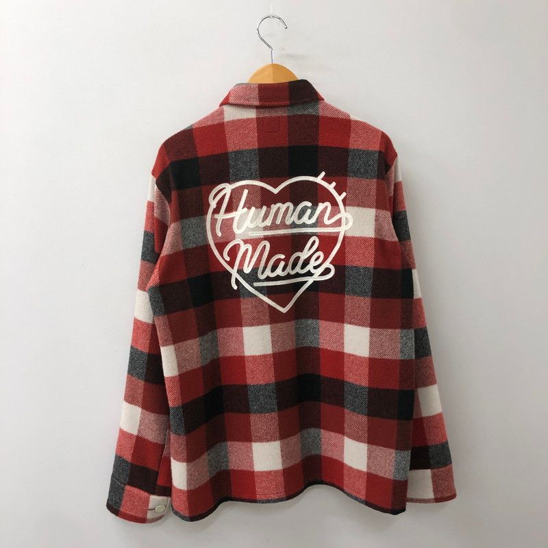 品 HUMAN MADE ヒューマンメイド WOOL BEAVERBLOCK CHECK SHIRT ウール ビーバーブロック チェック シャツ 長袖 トップス 142-250919-yo-12-tei