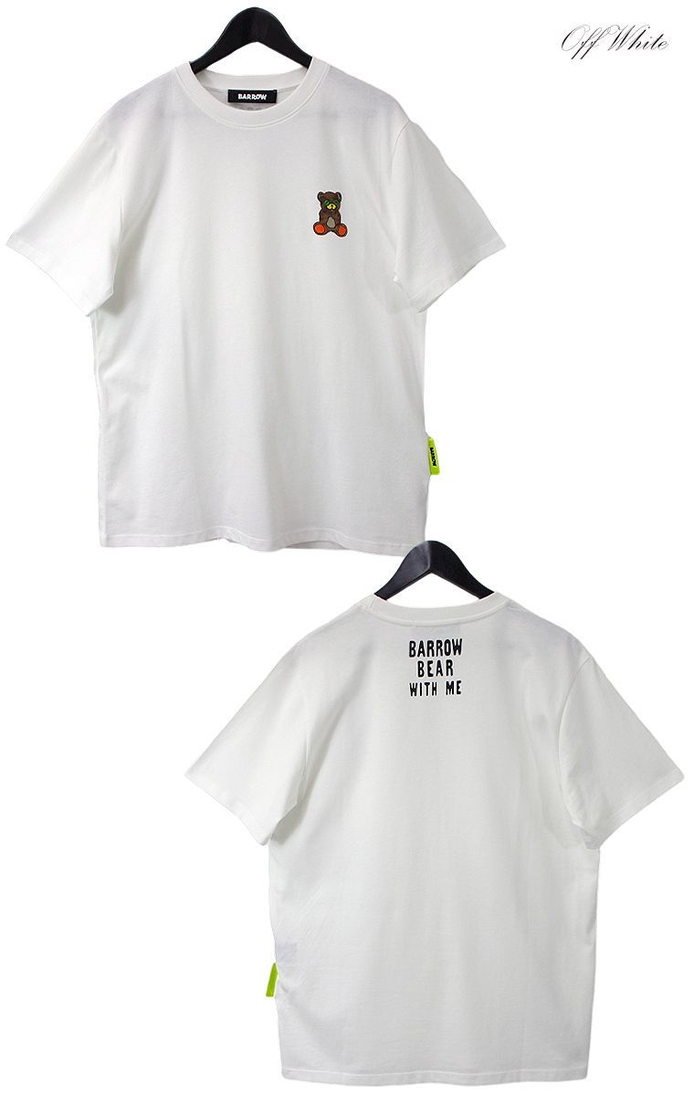 BARROW バロウ ワンポイントベアー 半袖Tシャツ JERSEY T-SHIRT BARROW バロウ ワンポイントベアー 半袖Tシャツ JERSEY T-SHIRT