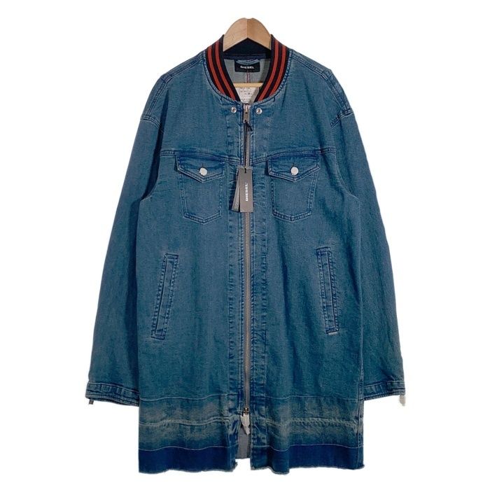 DIESEL ディーゼル D-SVENT JACKET ジップアップデニムジャケット ハーフ丈 インディゴ Size XL DIESEL ディーゼル D-SVENT JACKET ジップアップデニムジャケット