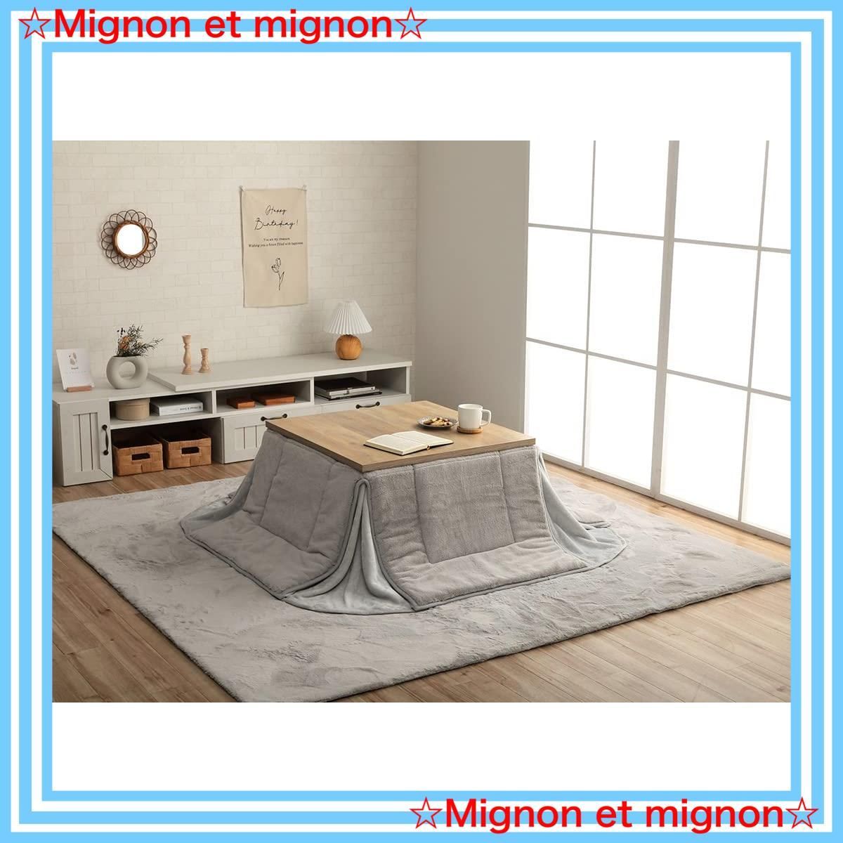 スピード発送 イケヒコ こたつ 布団 正方形 ラピアス 省スペース パールグレー 約160×160cm 無地 やわらか ふかふか フェミニン 6843099