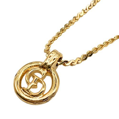 クリスチャンディオール　ゴールドメッキネックレス　石抜け無し　良品 中古】Christian Dior クリスチャンディオール ネックレス
