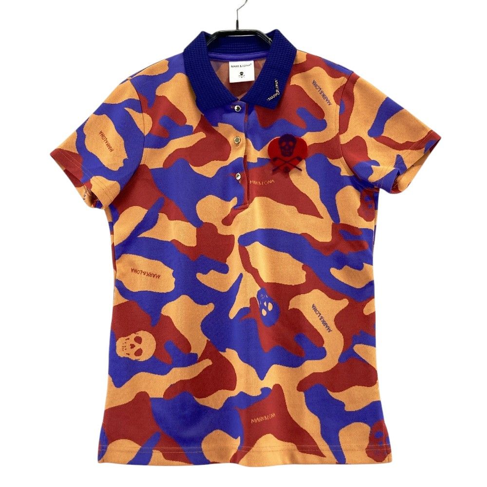 サイズ：38 MARK&LONA マークアンドロナ 半袖ポロシャツ スカル