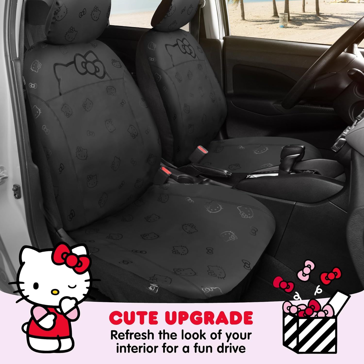 ハローキティ カーシートカバー - かわいいフロントシートカバー