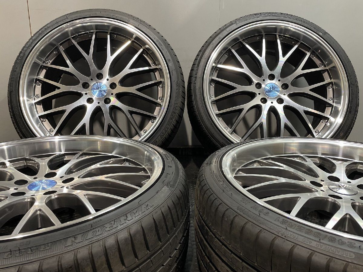 WINRUN 245 35ZR21 夏タイヤ BADX ロクサーニ マルチフォルケッタ 21インチ 9J5HPCD114.3 38 深リム アルファード等 MTA122MY