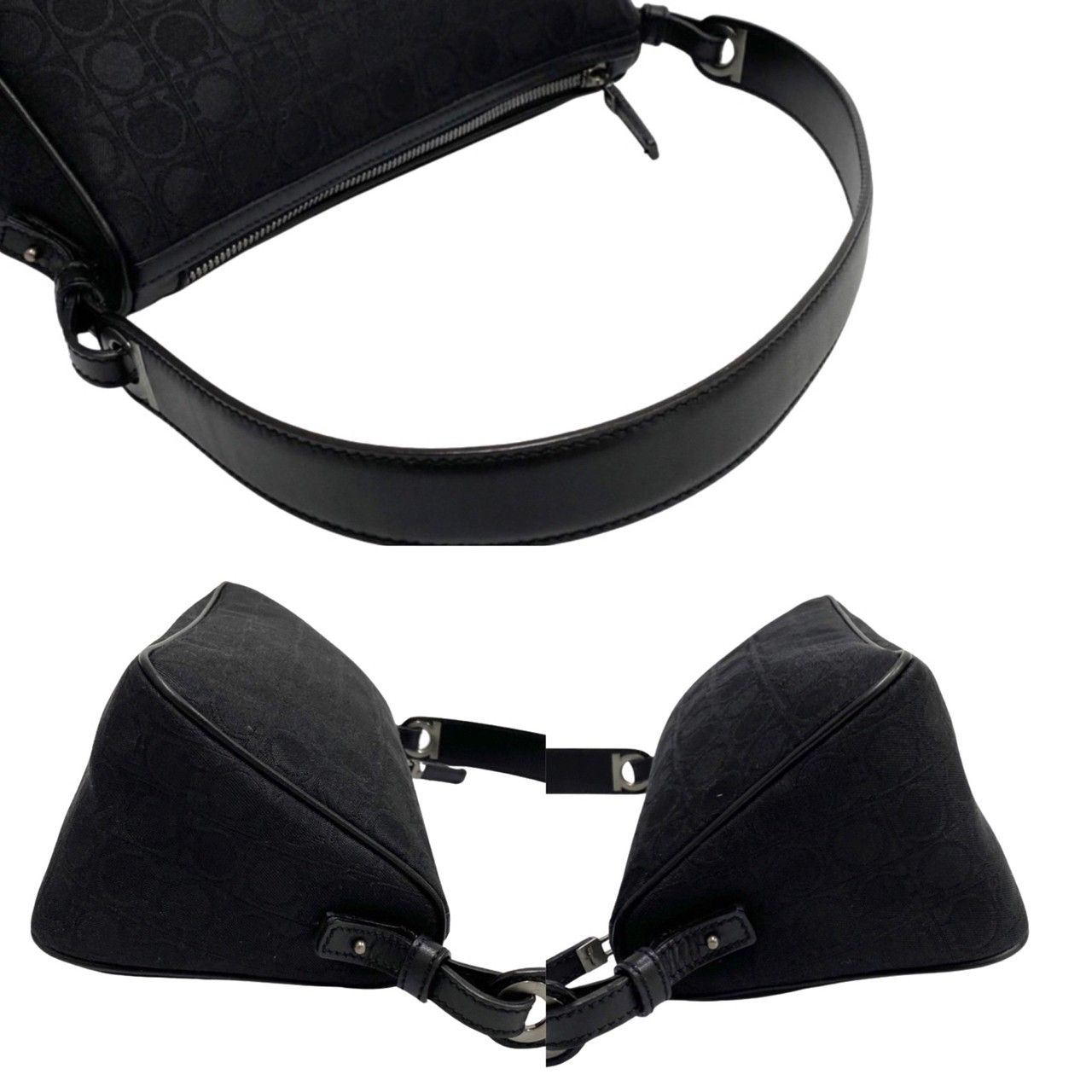 極 美品 Salvatore Ferragamo サルヴァトーレフェラガモ ガンチーニ 柄