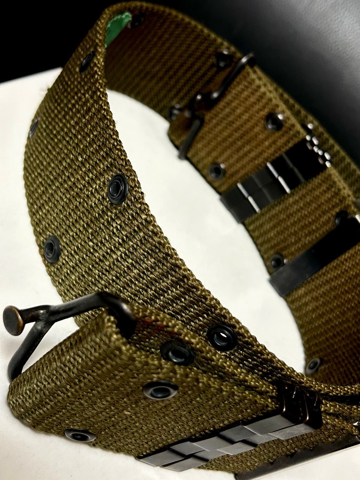 パンキッシュ米軍実物ヴィンテージ期78年製金具ホールドBANDOLIERベルト