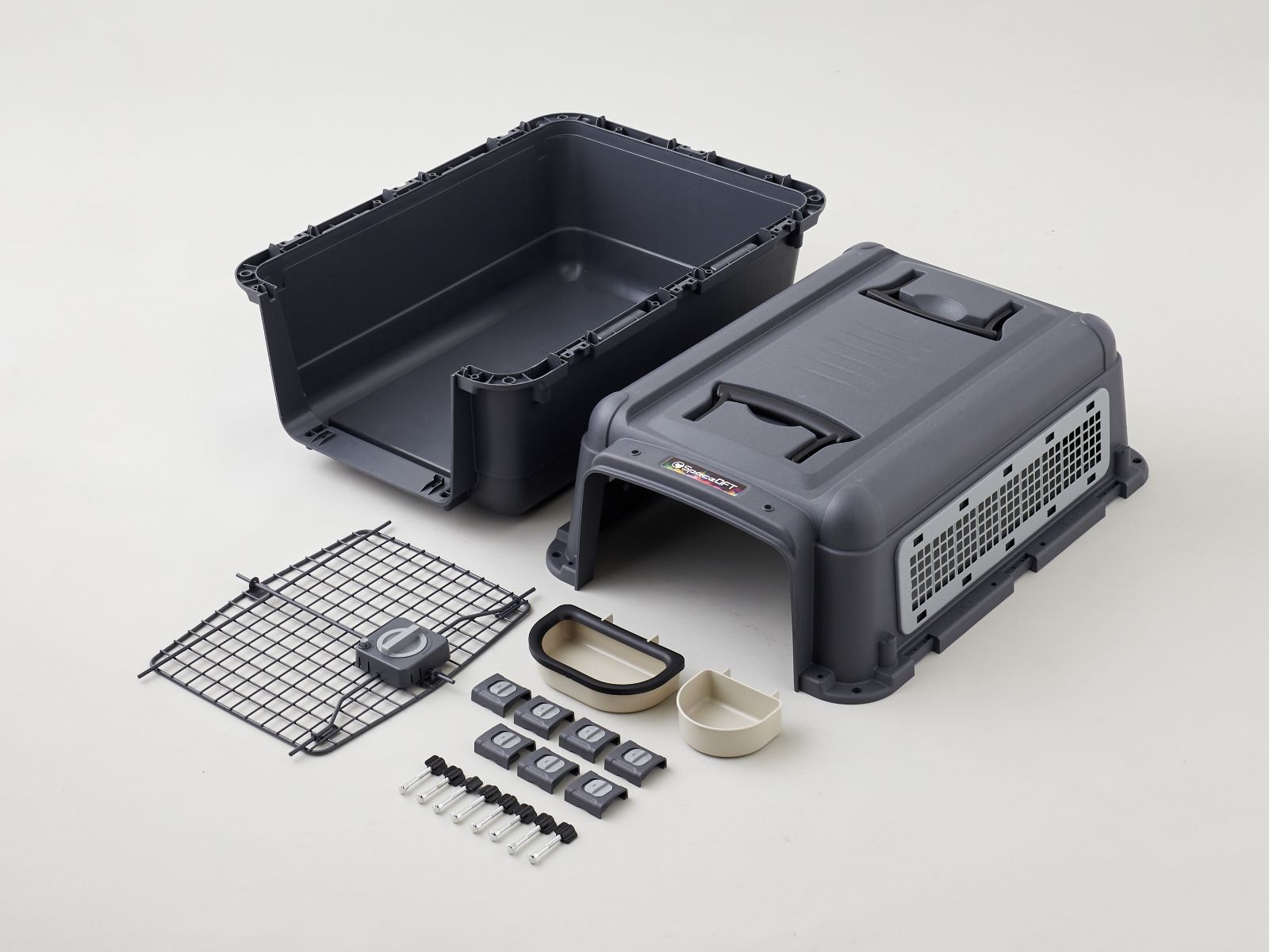  OFT STORE ペットケンネル ファーストクラス ブラックエディション L 70 ハードキャリー 一部欠けあり 組み立て後は見えない場所で 使用上問題ございません 写真⑤ ケージ 犬用品