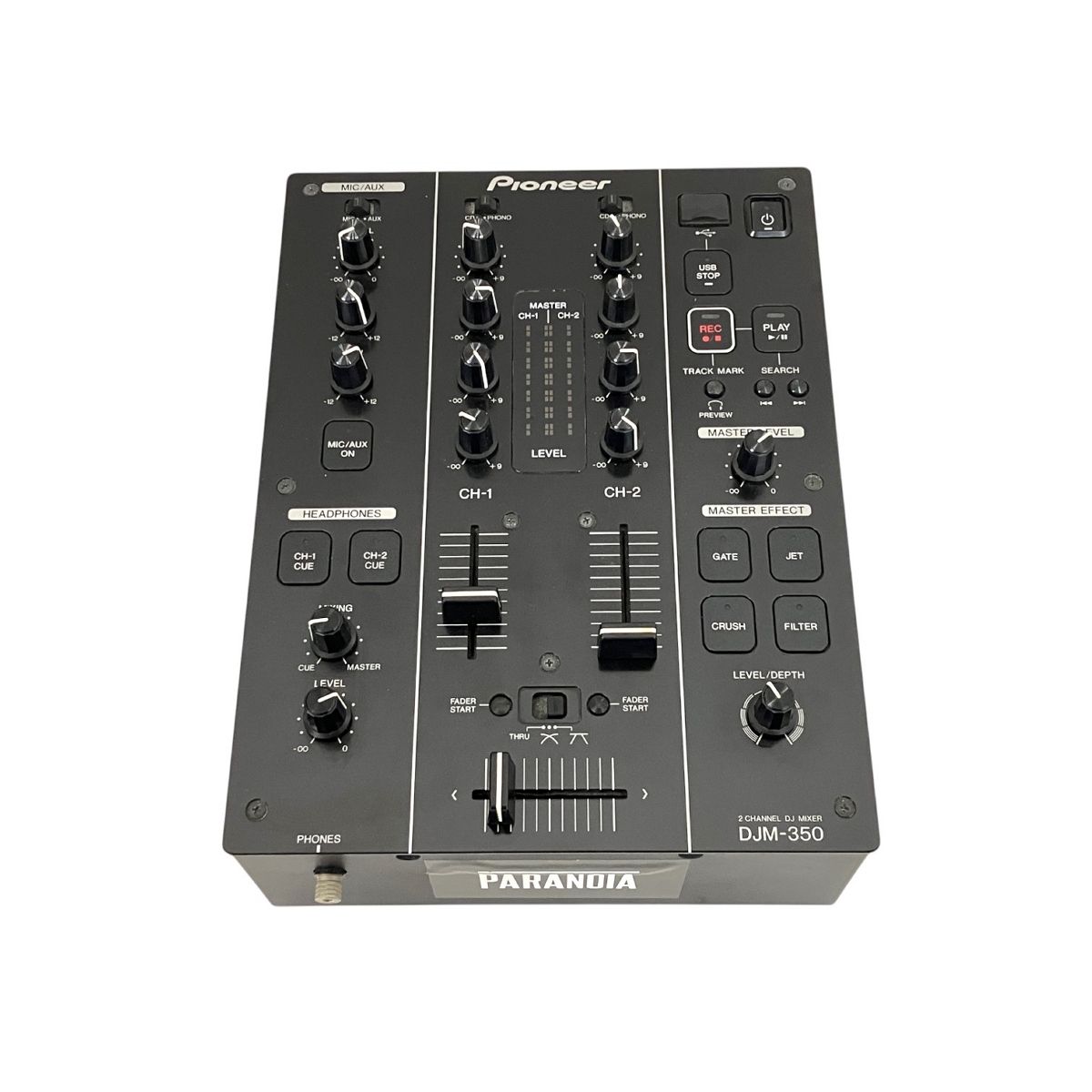 Pioneer DJM-350 2ch DJミキサー 2012年製 ブラック オーディオ 音響機材 T9922213