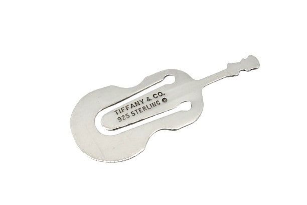 ティファニー バイオリン ブックマーク ブックマーカー マネークリップ シルバー お札 財布 ロゴ