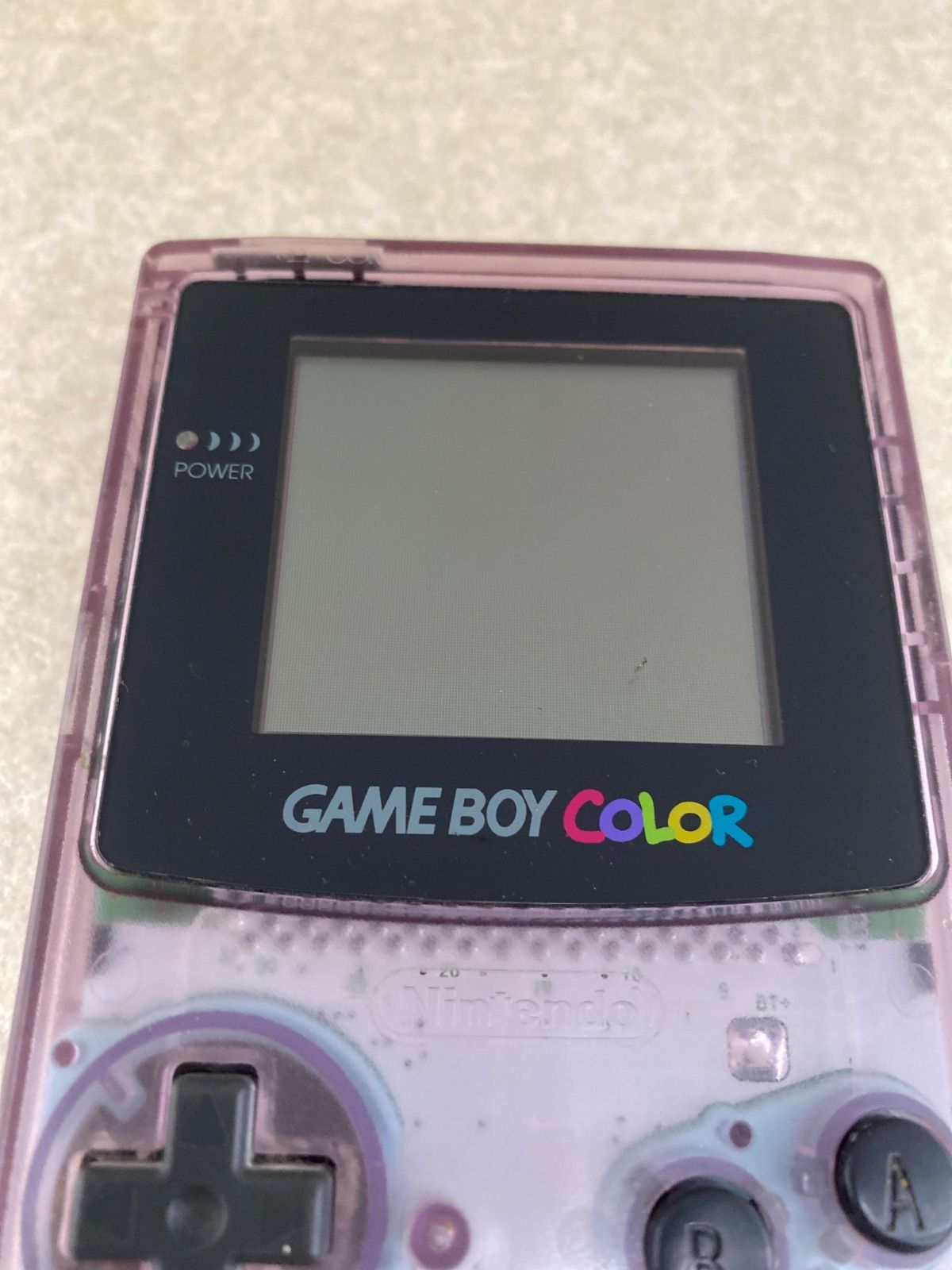 ゲームボーイカラー Nintendo ゲームボーイカラー クリア 本体 取扱