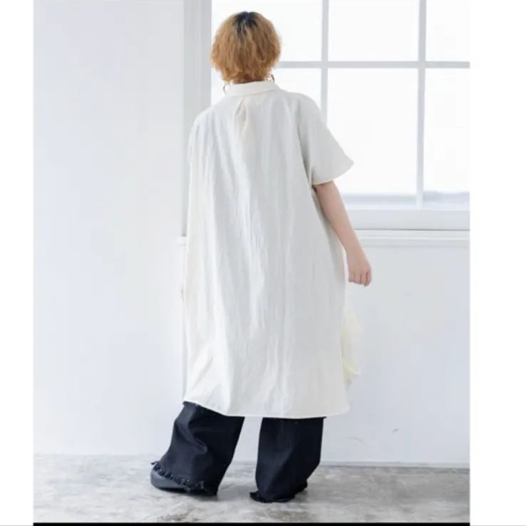 Scolar SCRロゴアップリケシャツワンピース