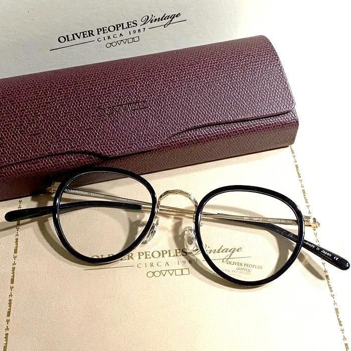 OLIVER PEOPLES オリバーピープルズ MP-2 雅 ボストン メガネ メガネフレーム 伊達眼鏡 アイウェア ケース付き OV7940 定価3.9万 BK Limited Edition ▲088 50604w08