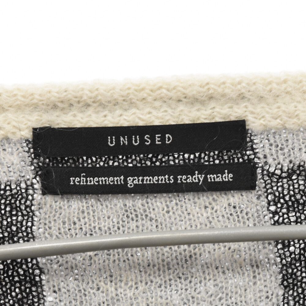 UNUSED (アンユーズド) 20AW Checkerd pattern mohair cardigan US1889