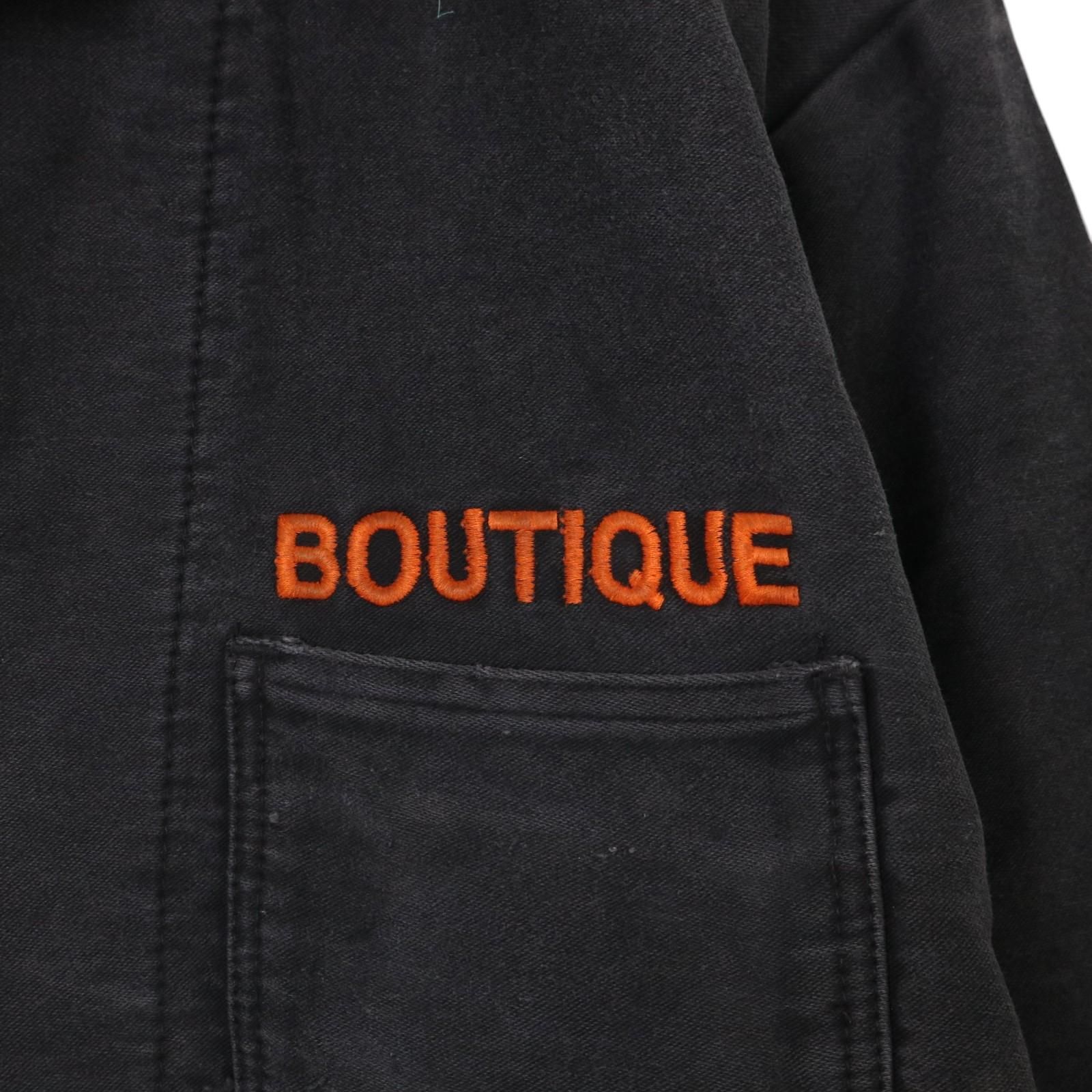 90年代 フレンチワーク ブラックモールスキン ワークジャケット ユーロ