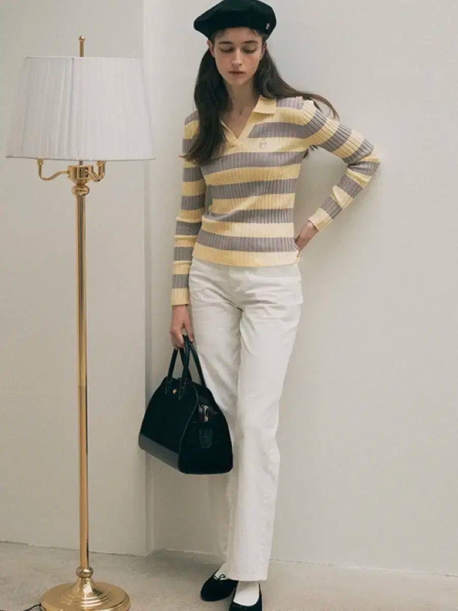 ROLAROLA ロラロラ コットン カラー パンツ