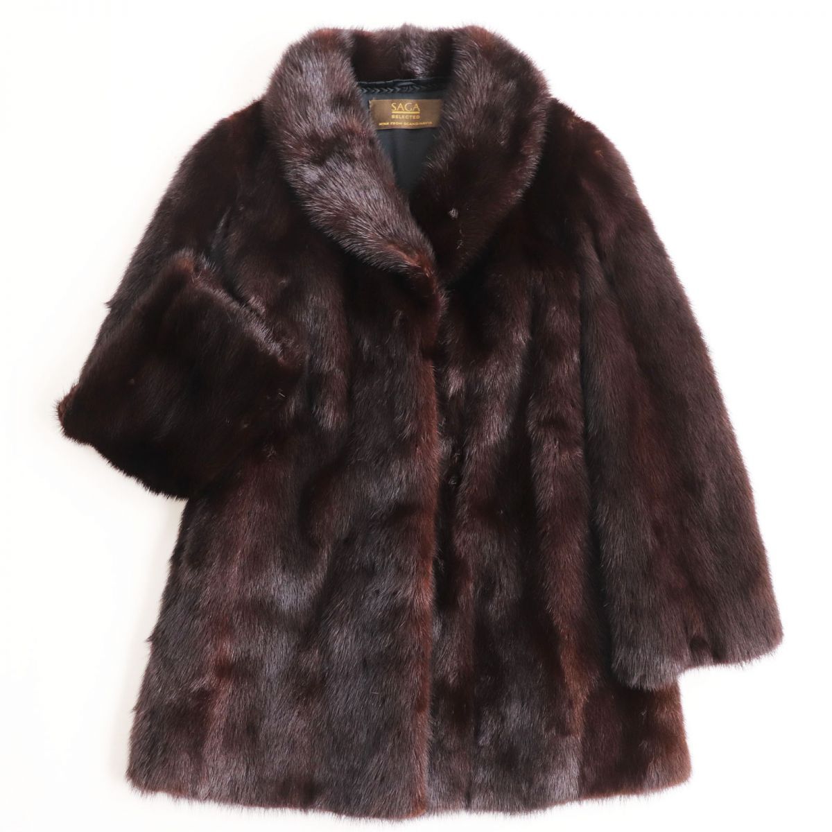 極美品○SAGA MINK サガミンク 本毛皮ショートコート ジャケット 