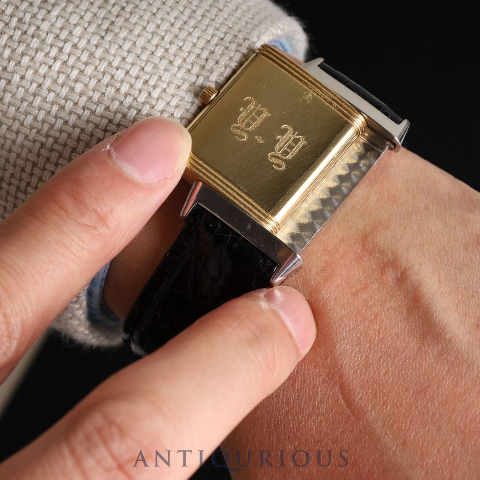 ジャガールクルト　純正　革ベルト　尾錠　時計　ラグ幅約19mm ジャガールクルト 純正 革ベルト 尾錠 時計 ラグ幅約19mm