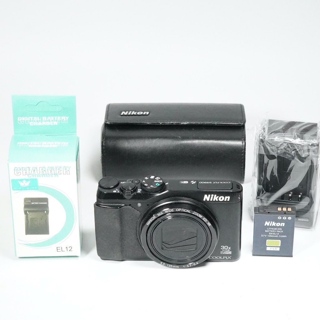 Nikon ニコン COOLPIX S9900 ブラック ケース付き 返金保証 |2342