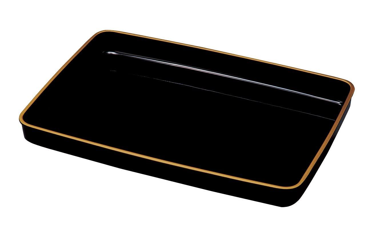 人気商品】紀州漆器 PC (金縁付き 賞状盆 尺3（39cm）A4) 藤代工芸