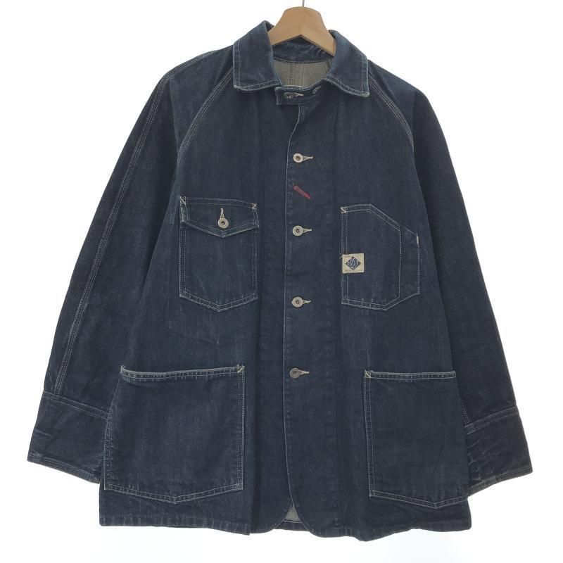 POST OVERALLS デニムカバーオール XS インディゴ ポストオーバーオールズ 10