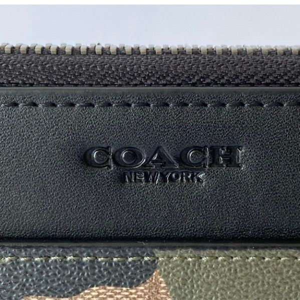 COACH 長財布 シグネチャー カモフラージュ プリント 87189 迷彩 