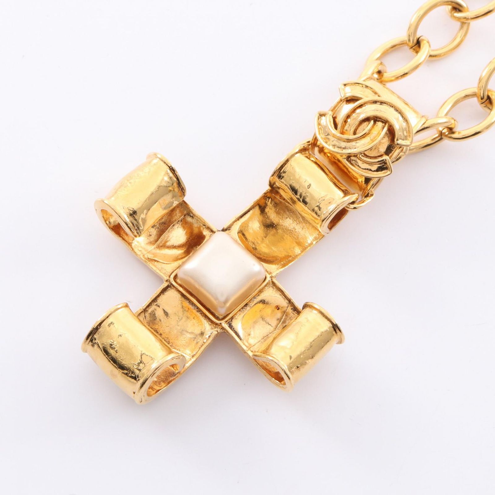 シャネル CHANEL ネックレス ココマーク GP ゴールドメッキ ネックレス レディース Used A