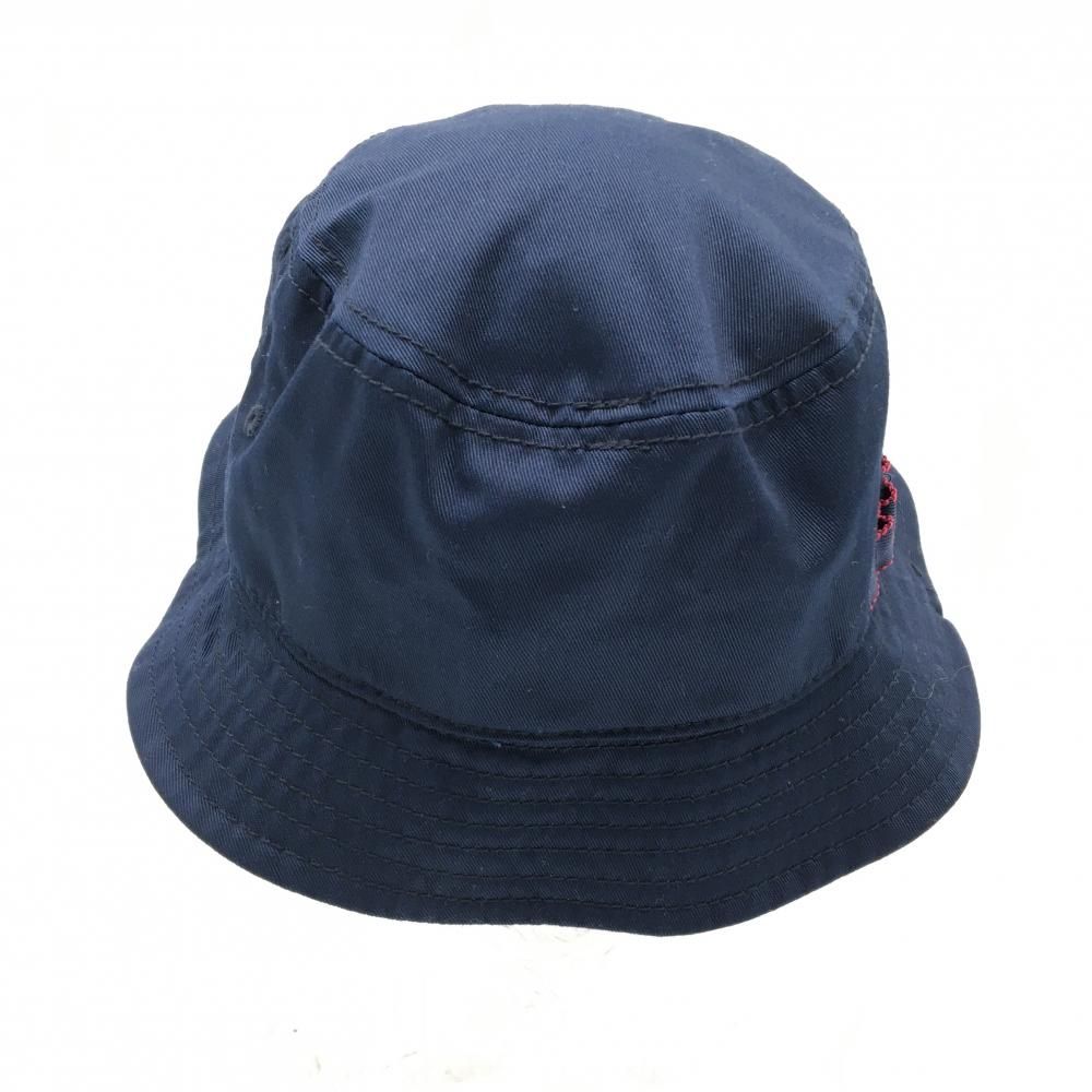 超美品】ブリーフィング バケットハット ネイビー ロゴ刺しゅう