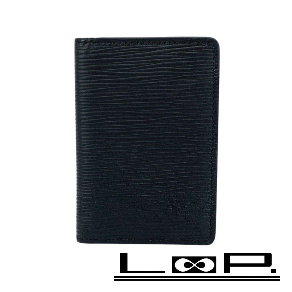■新同■　ルイヴィトン オーガナイザードゥポッシュ カードケース エピ 黒 IC ネーム入 M60642 【389634】1 □新同□ ルイヴィトン オーガナイザードゥポッシュ カードケース エピ