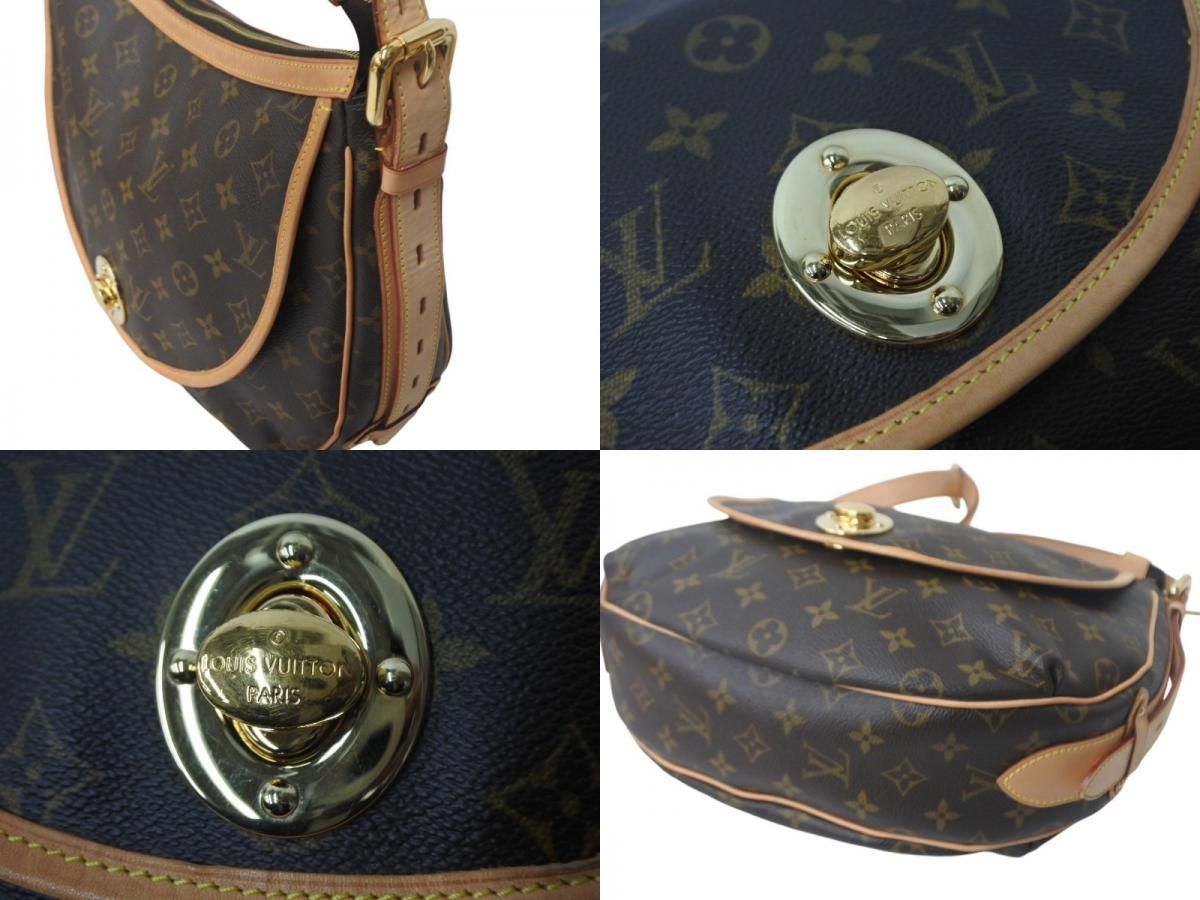 極美品 LOUIS VUITTON ルイヴィトン ショルダーバッグ M40075 トゥラムGM モノグラム ブラウン ゴールド金具 中古 4c068313