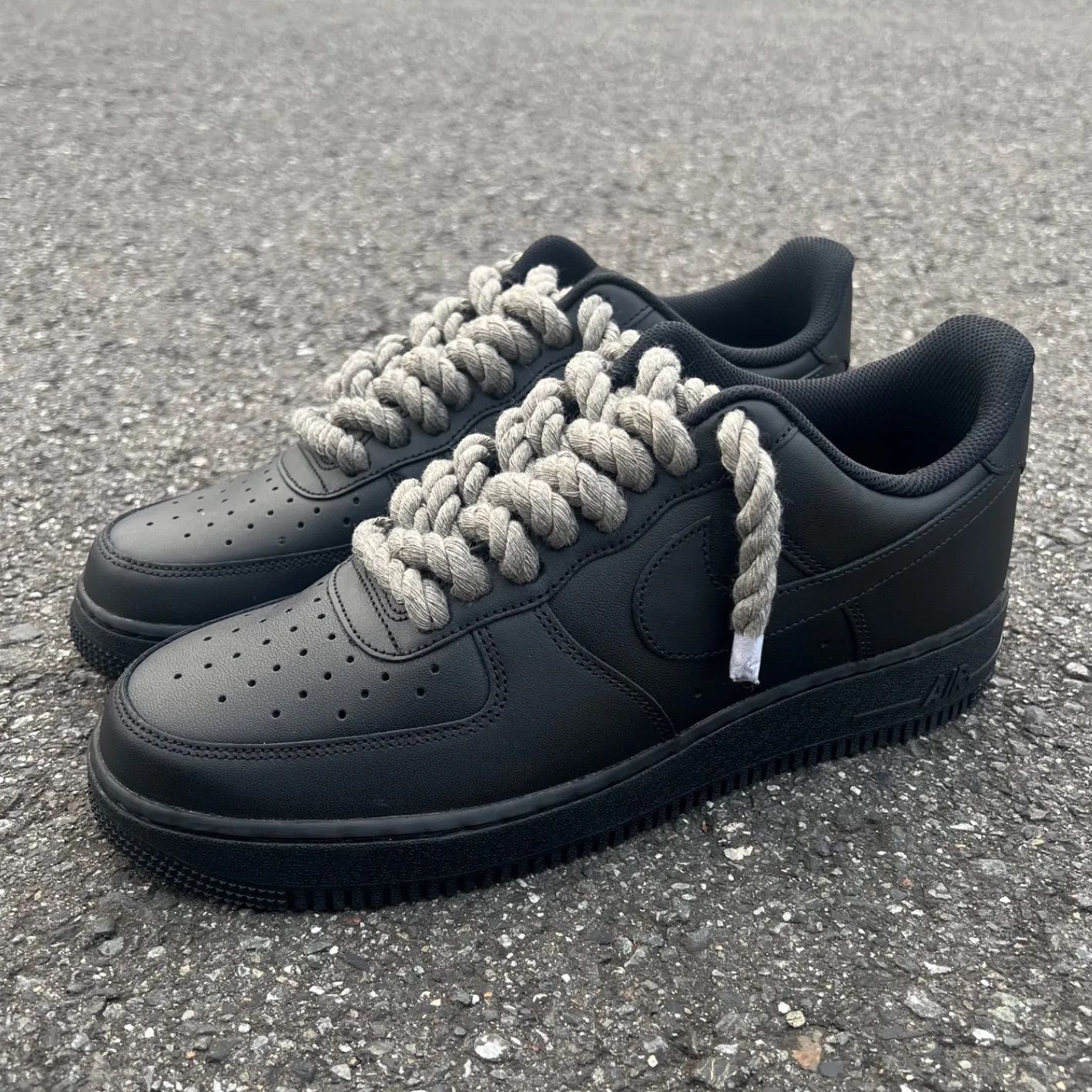 NIKE AIR FORCE1 ロープカスタムスニーカー - メルカリ