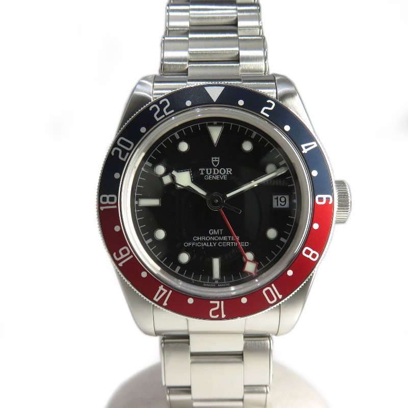 磨き済み】 TUDOR チューダー ヘリテージ ブラックベイGMT 79830RB