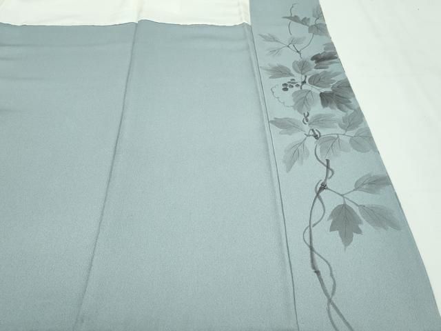 平和屋本店□極上 銕三染入 訪問着 手描き 山葡萄 暈し染め 逸品