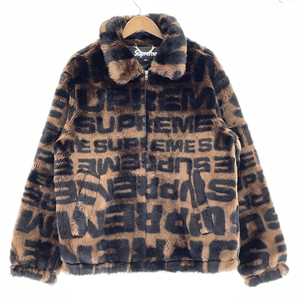 Supreme シュプリーム 18SS フェイクファー ボンバージャケット M