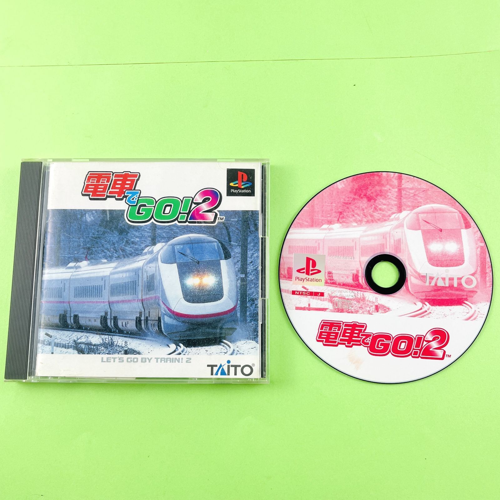 ◇373【ソフトあり／動作OK】TAITO PS 電車でGO!2 プレミアムパック TCPS-10004 特製コントローラ SLPH-00051 ソフト SLPM-86141 箱 説明書 プレステ PlayStation タイトー