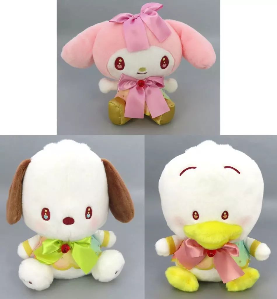 中古】ぬいぐるみ 全3種セット いちご新聞50周年BIGぬいぐるみ3