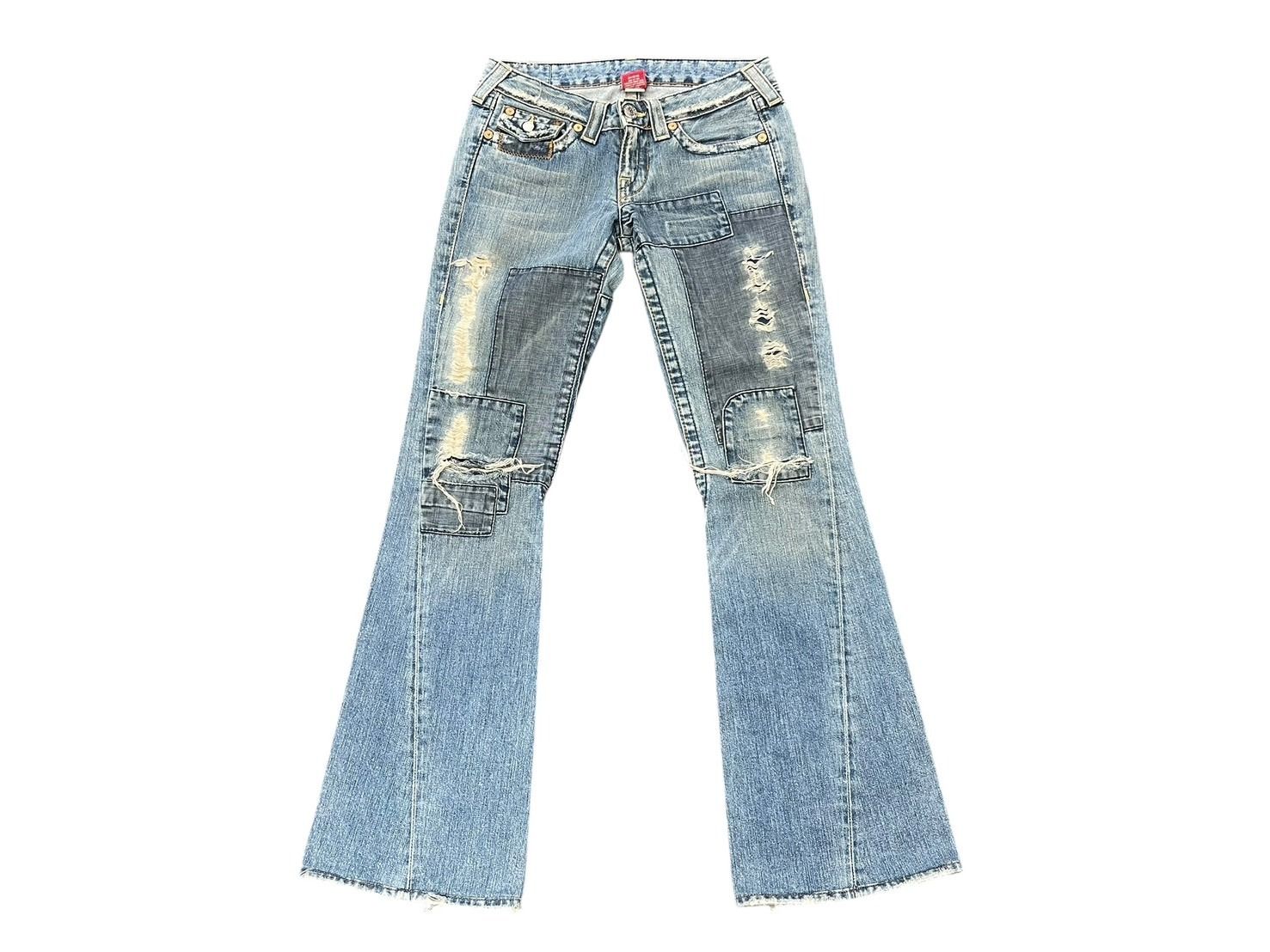 TRUE RELIGION トゥルーレリジョン ダメージ デニムパンツ コットン RN112790 サイズ27 4b007918