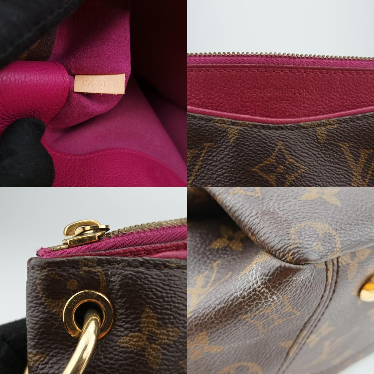 ブラウン系×マロン×ローズリッチモノグラムキャンバス×カーフレザーM50067CA0146