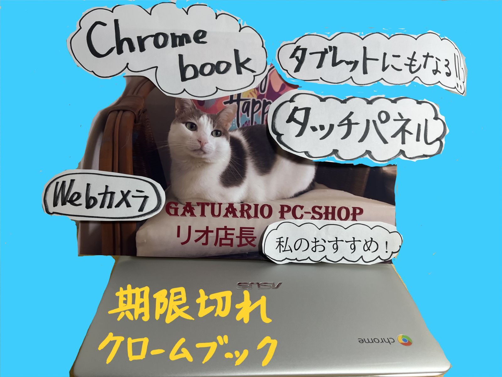 さらに値下げしました】ASUS Chromebook Flip C101P 2 in 1（即送