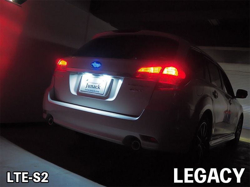M s レガシィワゴン BR9 BRG BRM アプライドD-E型 012.05-2014.09 Junack リア リヤ LEDトランスエンブレム スリムライン ブルー ジュナック パーツ 部品 光る 発光 LTE-S2 要在庫 BRIGHTFACE_UK