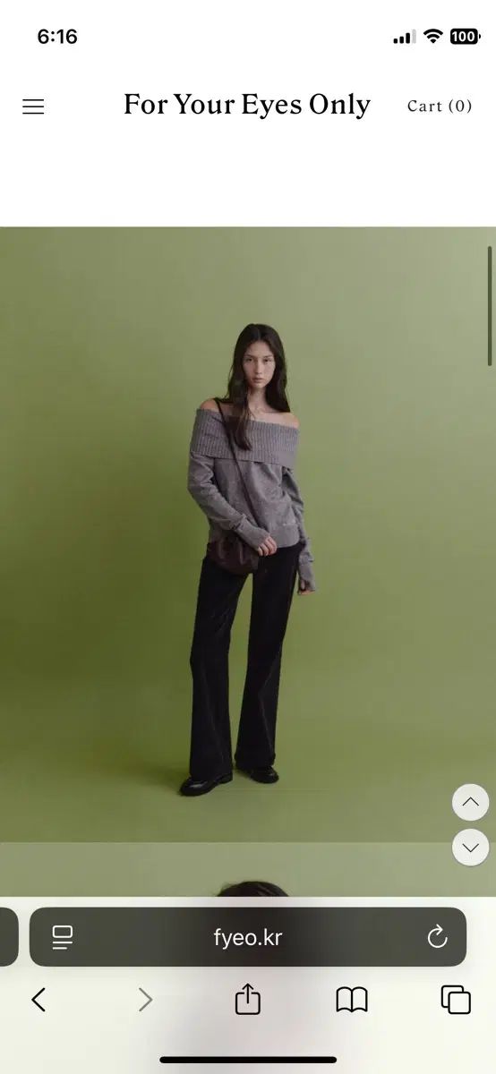 フォー ユー オンリー オフショルダーニット Fyeo ニット