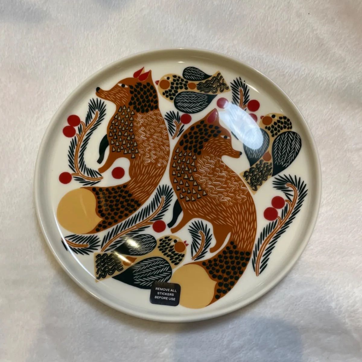 新品未使用品marimekkoケトゥンマルヤ20センチプレート　キツネ マリメッコ プレート 20㎝ - メルカリ