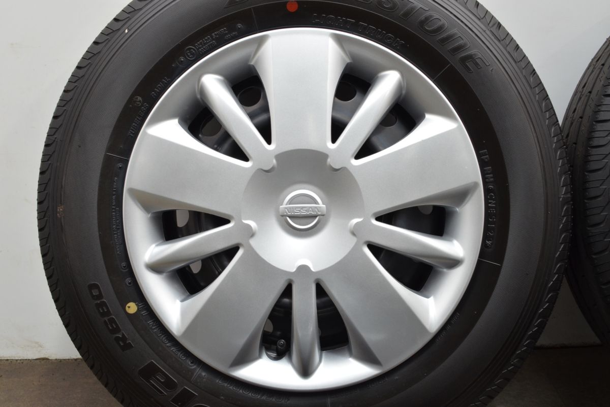 新車外し品 ニッサン NV200 バネット ワゴン 純正 14in 5J 45 PCD114.3 ブリヂストン R680 165 80R14 LT ノーマル戻し 交換用 可 FFCRYSTALESIA_COM