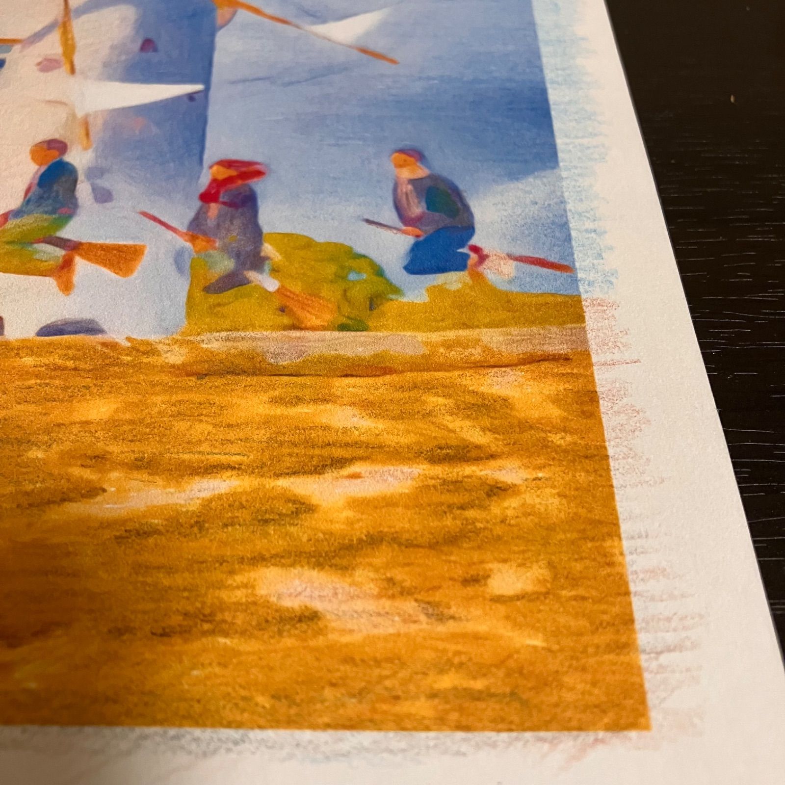 ジブリアート12 魔女の宅急便より「太陽の風車」額装品 額縁寸法 32.7