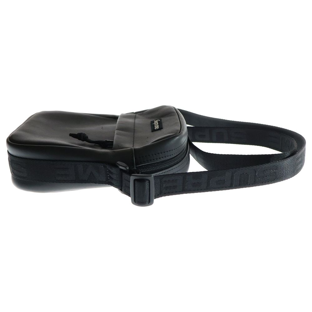 Supreme 23FW シュプリーム レザーショルダーバッグ ブラック Supreme Leather Shoulder Bag 23fw Week10 シュプリーム レザー