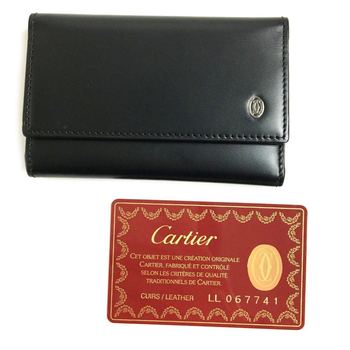 極美品▽Cartier カルティエ パシャ ドゥ カルティエ シルバーロゴ金具