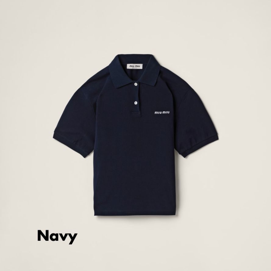 miumiu コットンピケ ポロシャツ 最終値下げ - メルカリ 