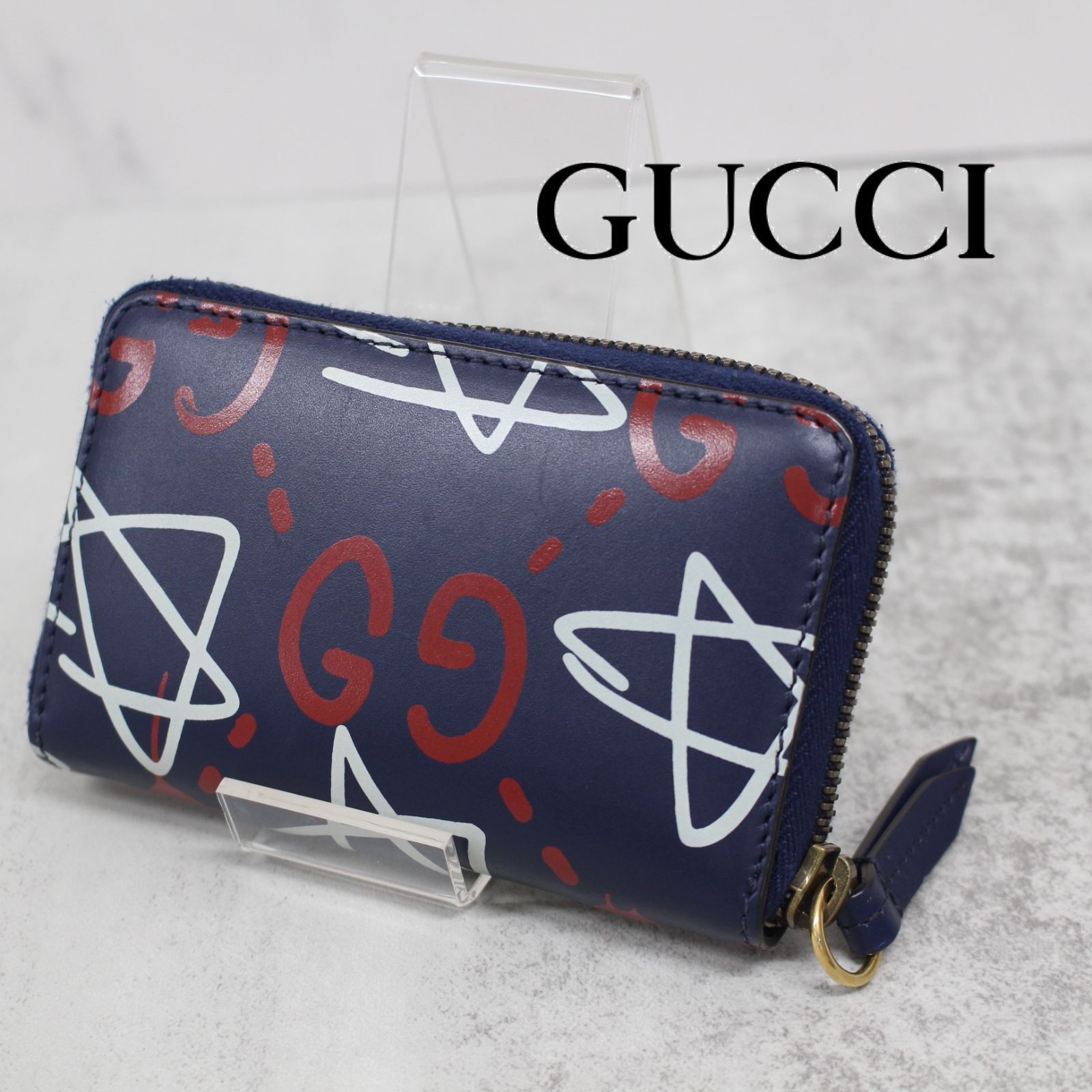 純正割引 GUCCI グッチ ゴースト コインケース ラウンドファスナー式