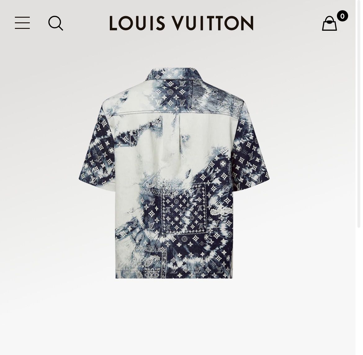 美品 タグ付き LOUISVUITTON ルイヴィトン デニムシャツ シャツ