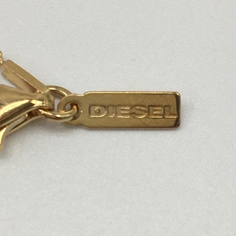 32149】 新古品 DIESEL ディーゼル ネックレス ゴールド ブランドロゴ